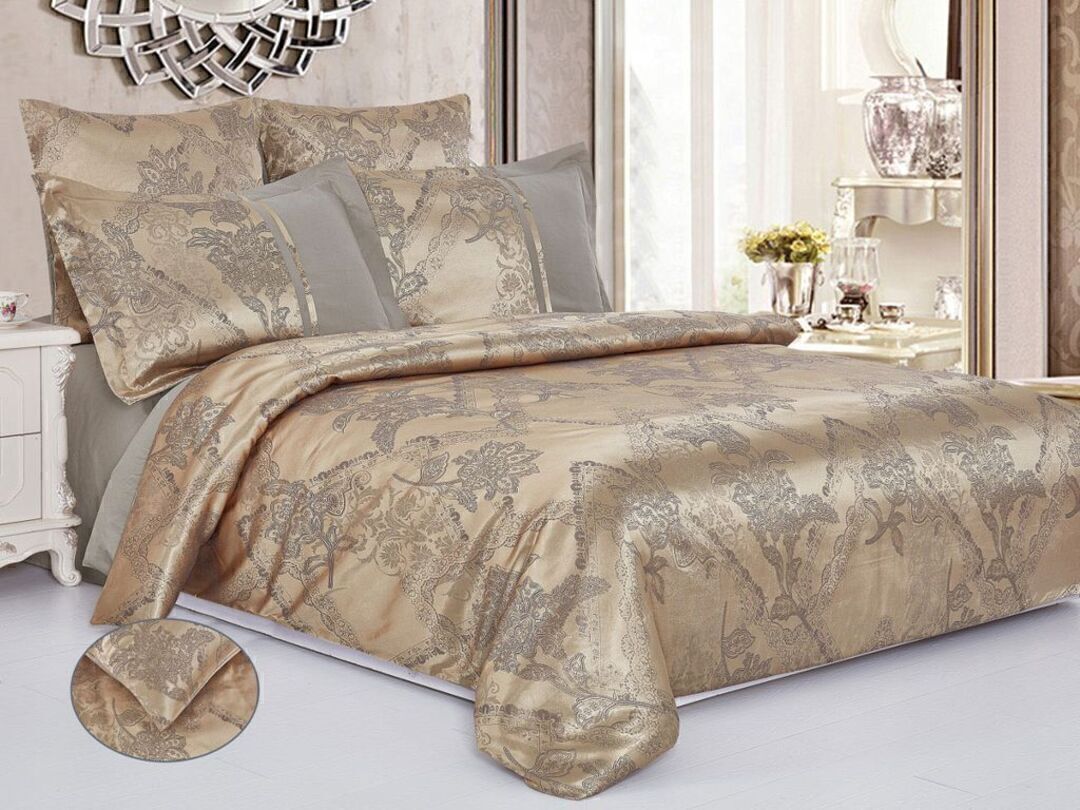 КПБ евро сатин-жаккард Satin Jacquard SG Клео <SG-109>