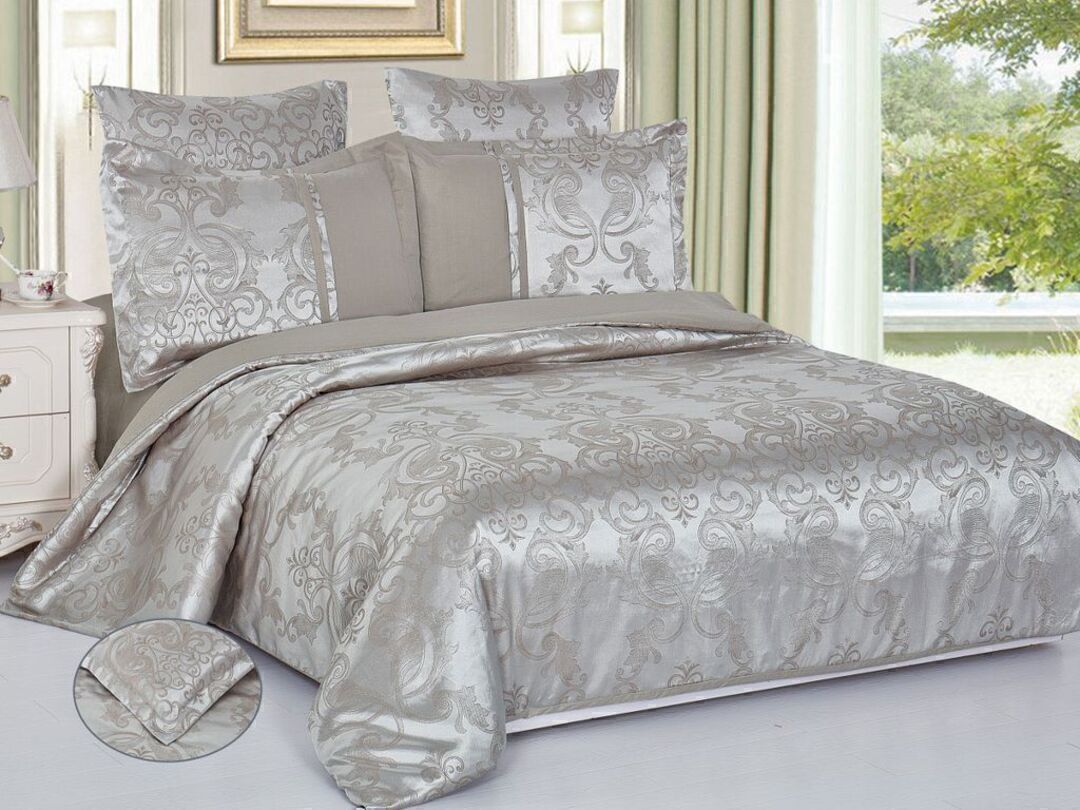 КПБ евро сатин-жаккард Satin Jacquard SG Клео <SG-108>