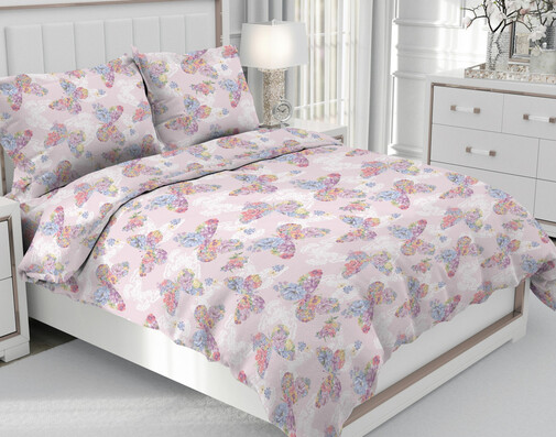 Простыня 2сп бязь 125 (180*210) Реноме <70480-1 Агриппина> (арт.35/105)