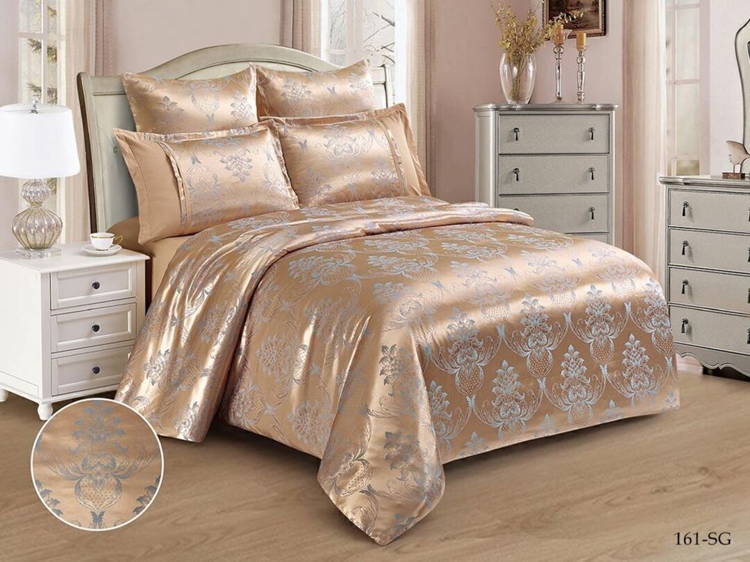КПБ семейный сатин-жаккард Satin Jacquard SG Клео <SG-161 Скидка>