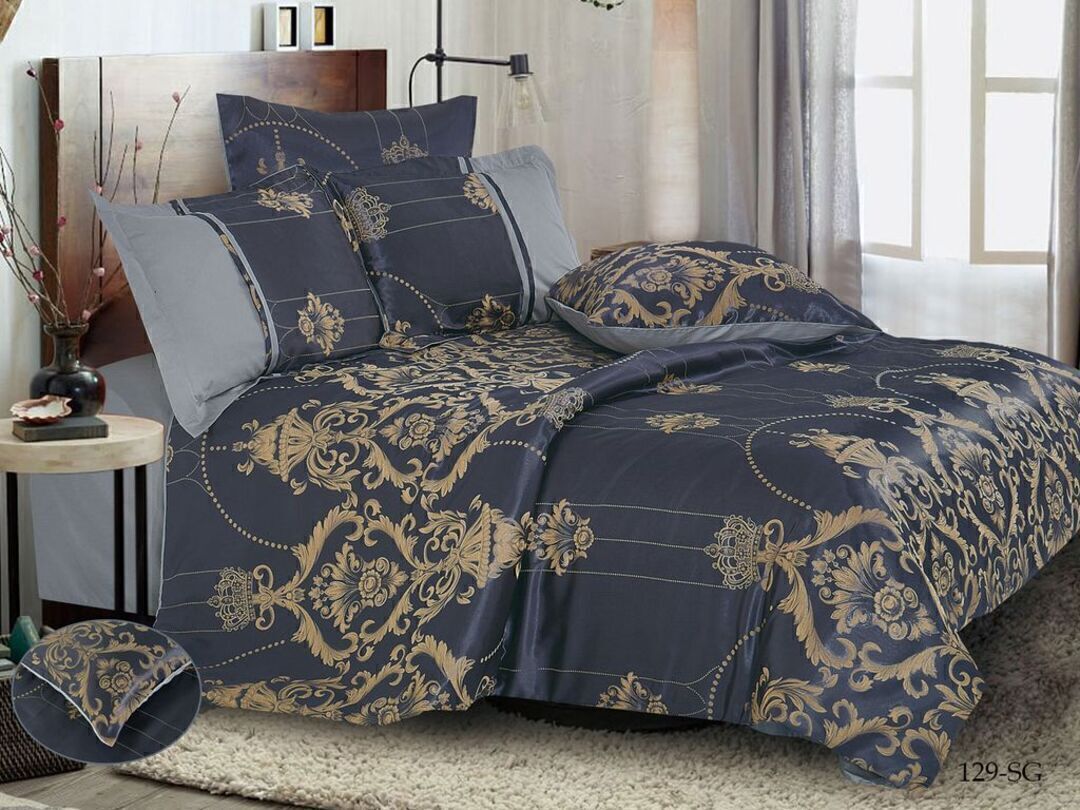 КПБ семейный сатин-жаккард Satin Jacquard SG Клео <SG-129 Скидка>