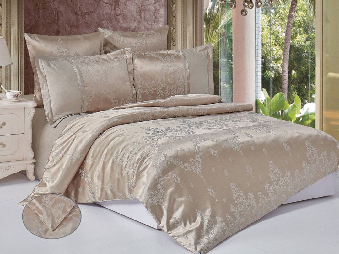 КПБ евро сатин-жаккард Satin Jacquard SG Клео <SG-114>