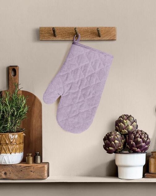 Прихватка-рукавица рогожка 18*33 Wenge <896382  Lavender рис 60008-17 Скидка>