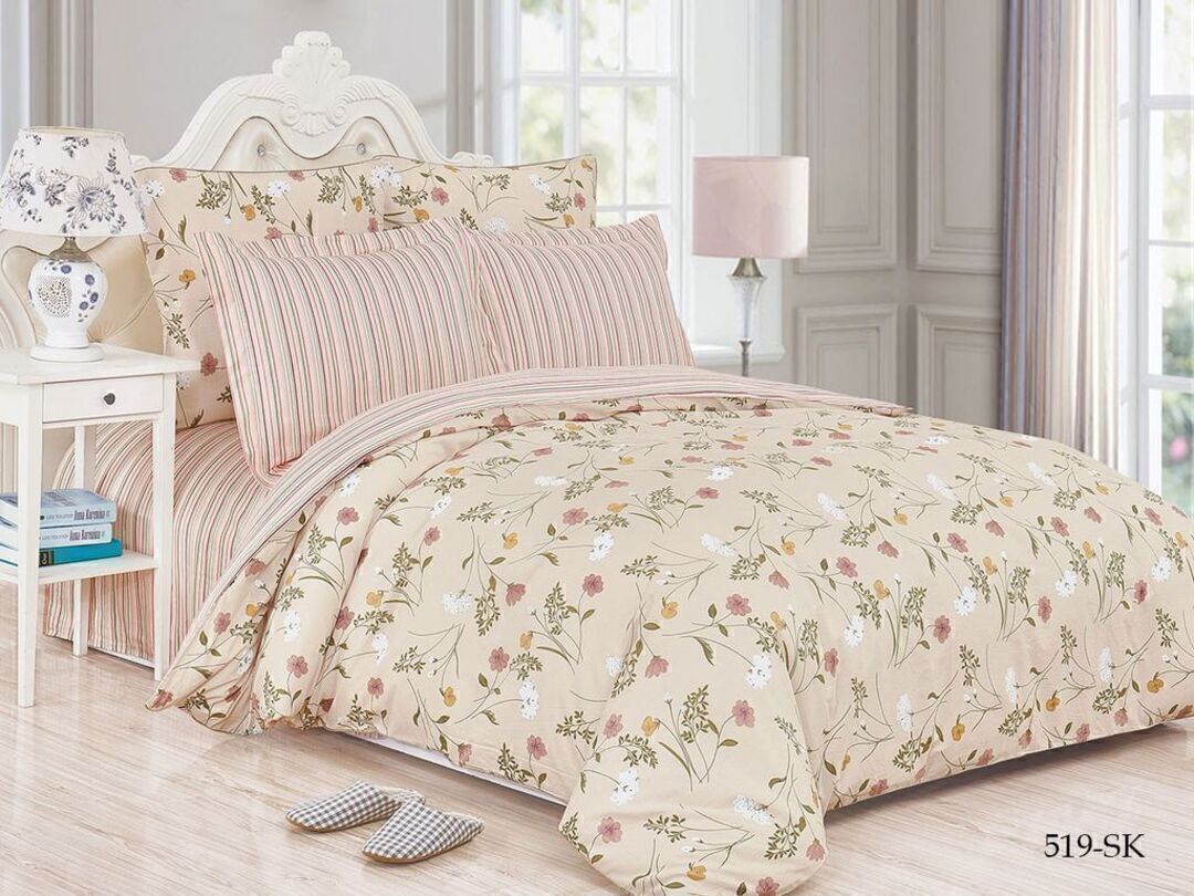 КПБ евро сатин в коробке Satin de Luxe SK Клео <519-SK>