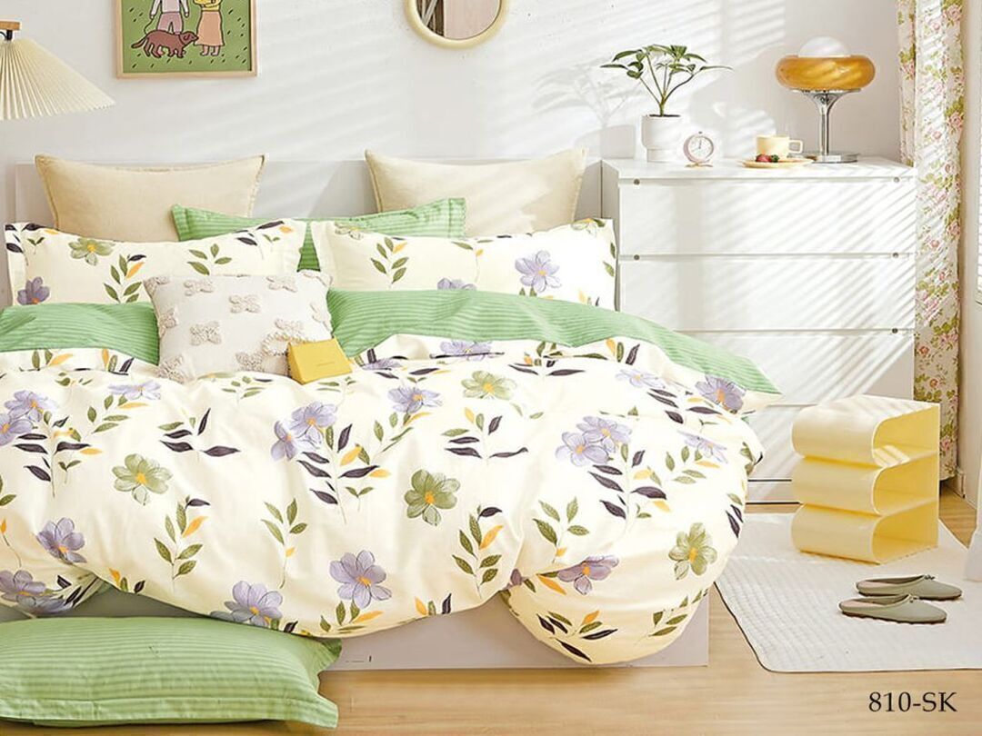 КПБ евро сатин в коробке Satin de Luxe SK Клео <810-SK>
