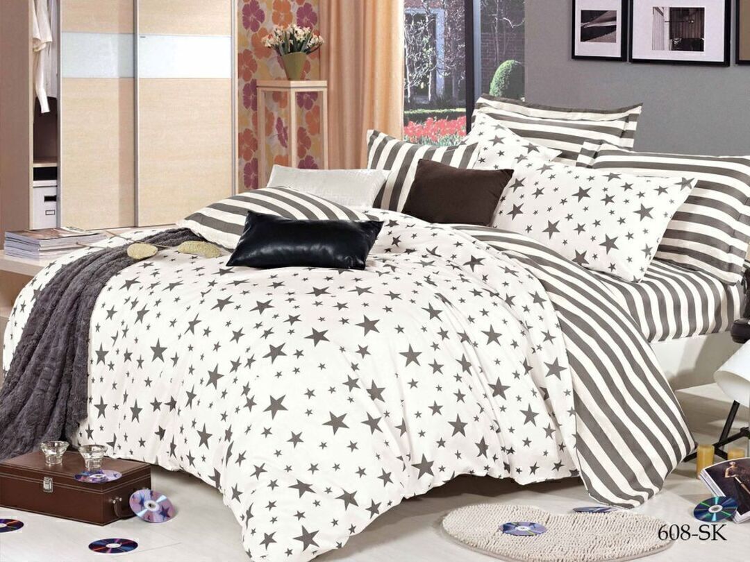 КПБ евро сатин в коробке Satin de Luxe SK Клео <608-SK>
