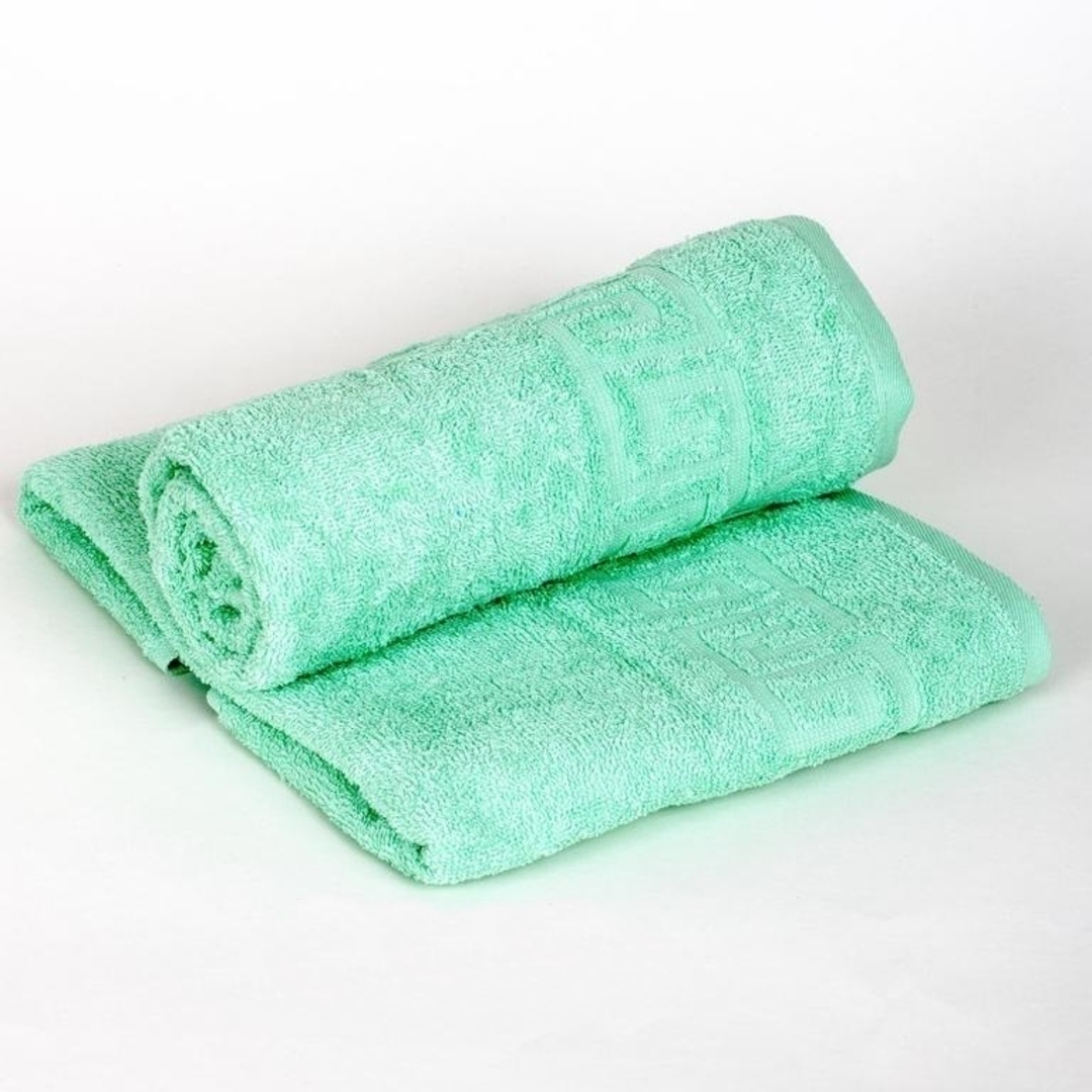 Полотенце махровое 50*70 (коврик) КВ Узбекистан (550гр), светло-бирюзовый <светло-бирюзовый>