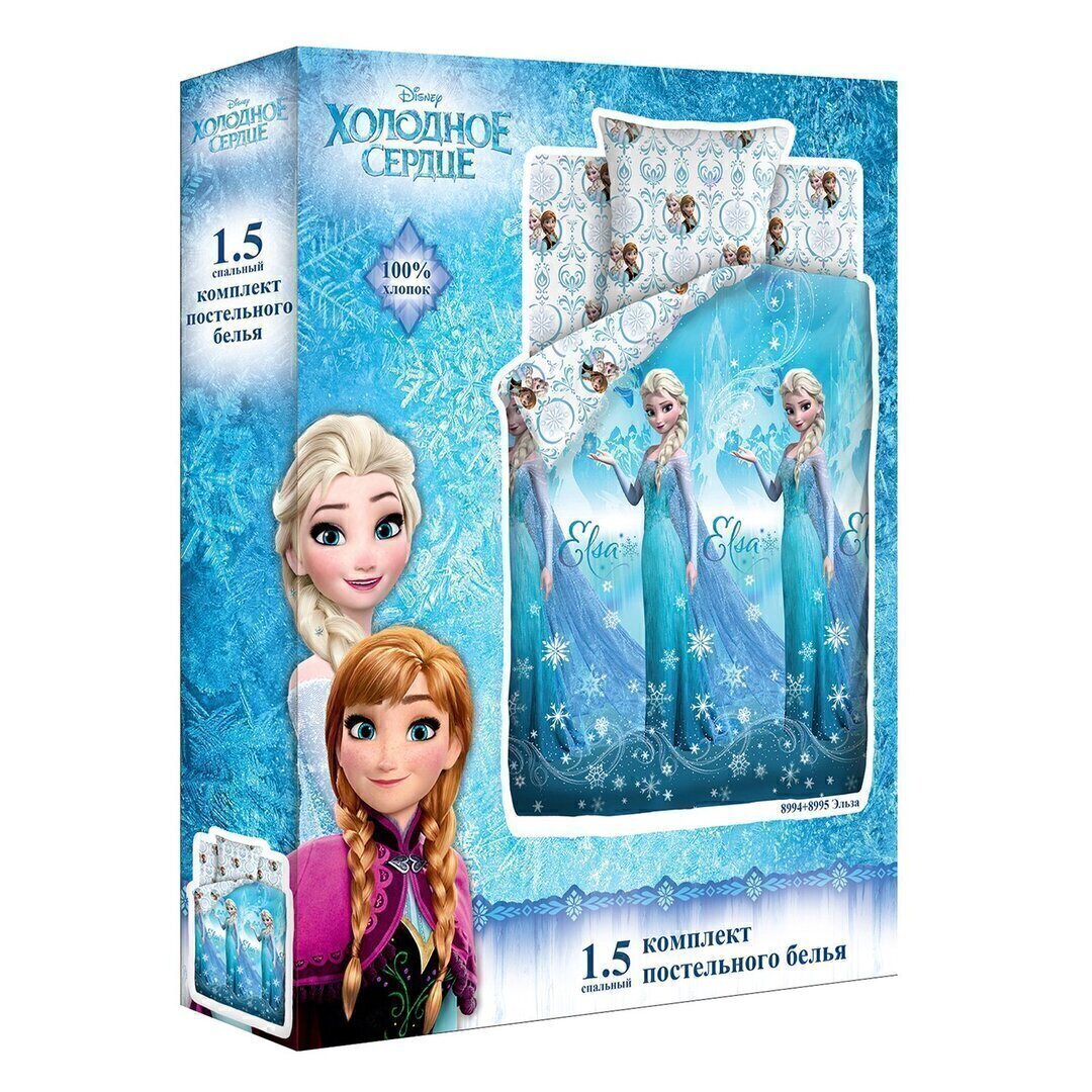КПБ 1,5сп поплин Холодное сердце <627832 Frozen Панно>