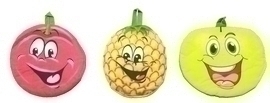 Прихватка Веселые вишенка, ананасик и яблочко  упак 3шт Cherir/Черир (арт.PG-269-8)
