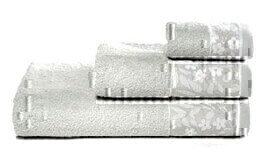 Полотенце махровое Сакура 480гр. Узбекистан, 01-096 серебро