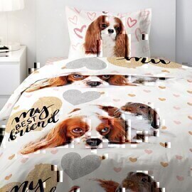 КПБ 1,5сп поплин For You <587248 Puppy and Bunny>