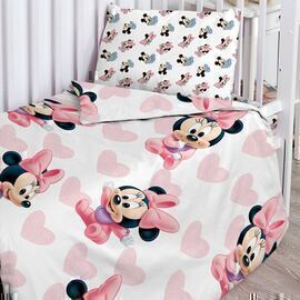 КПБ в детскую кроватку поплин Disney Baby<738379 Минни Маус>