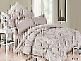 КПБ евро сатин в коробке Satin de Luxe SK Клео <471-SK>