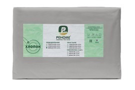 Наволочка поплин однотонный 50*70 упак 2шт Реноме<50*70, серый> (арт.02/103)(Конструктор КПБ)
